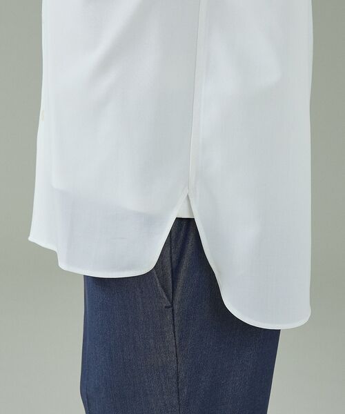 ABAHOUSE / アバハウス シャツ・ブラウス | Vネック スキッパーシャツ / バンドカラー【予約】 | 詳細6