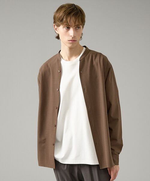 ABAHOUSE / アバハウス シャツ・ブラウス | Vネック スキッパーシャツ / バンドカラー | 詳細17