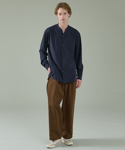 ABAHOUSE / アバハウス シャツ・ブラウス | Vネック スキッパーシャツ / バンドカラー【予約】 | 詳細18