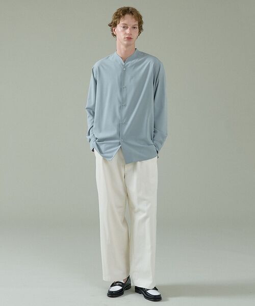 ABAHOUSE / アバハウス シャツ・ブラウス | Vネック スキッパーシャツ / バンドカラー【予約】 | 詳細21