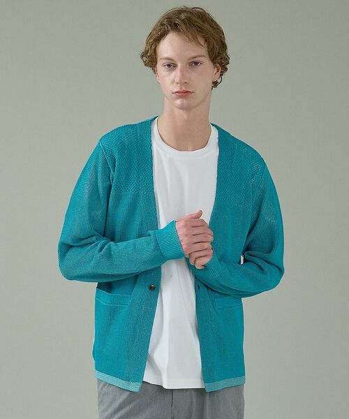 ABAHOUSE / アバハウス Tシャツ | KNIT COLLAR コットンポンチ クルーネック半袖Tシャツ / リラックス | 詳細5