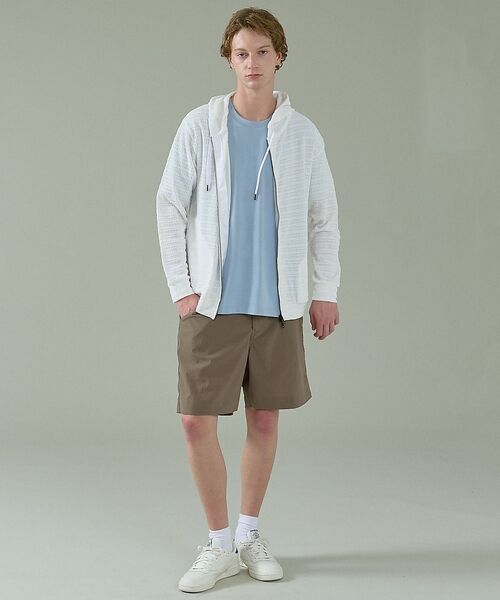 ABAHOUSE / アバハウス パーカー | シアーストレッチ ダブルジップ メッシュパーカー | 詳細5