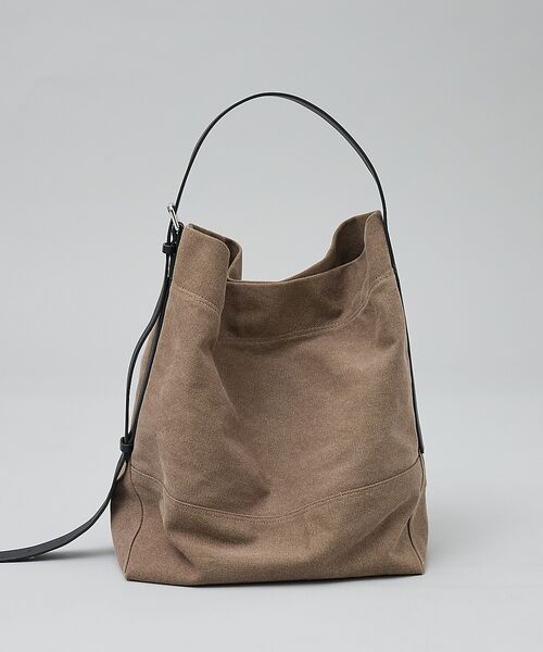 ABAHOUSE / アバハウス トートバッグ | 【マルチウェイ】キャンバス×レザー トートバッグ【CHIMÈRE/シメール】【予（ブラウン）