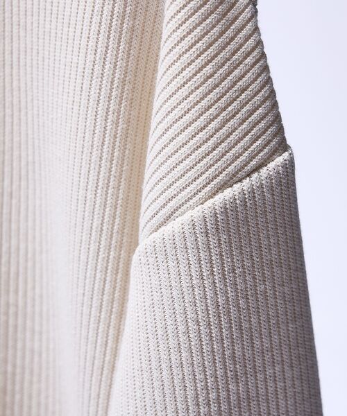 ABAHOUSE / アバハウス スウェット | クォーターゲージニット クルーネックスウェット / リラックスフィット | 詳細6