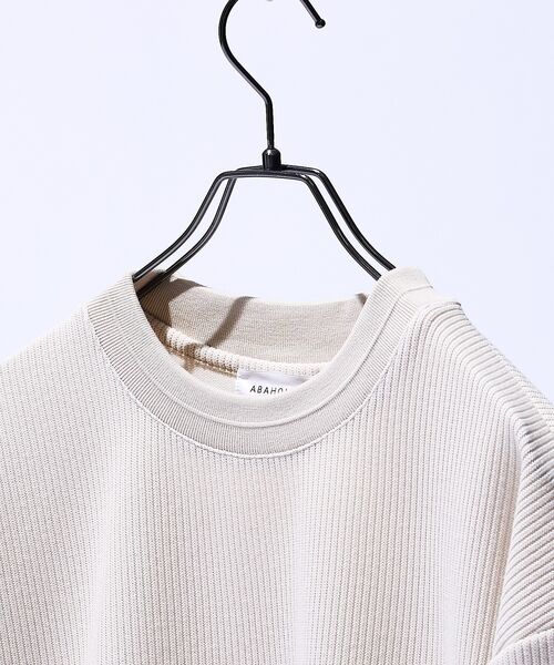 ABAHOUSE / アバハウス スウェット | クォーターゲージニット クルーネックスウェット / リラックスフィット | 詳細7