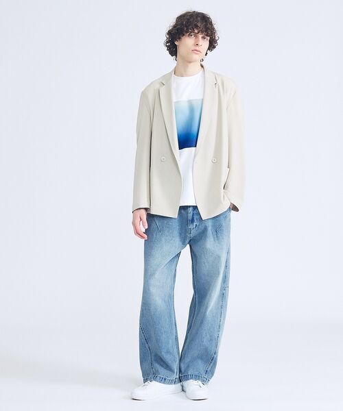 ABAHOUSE / アバハウス デニムパンツ | DARTS DENIM ワイドストレートデニム / ヴィンテージライク | 詳細15