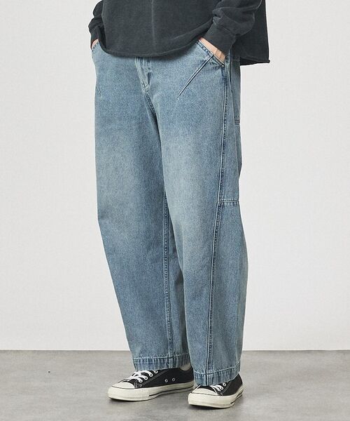 ABAHOUSE / アバハウス デニムパンツ | DARTS DENIM ワイドストレートデニム / ヴィンテージライク | 詳細17