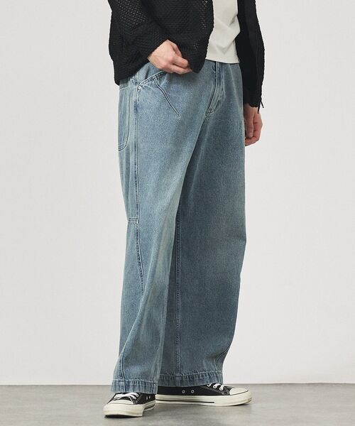 ABAHOUSE / アバハウス デニムパンツ | DARTS DENIM ワイドストレートデニム / ヴィンテージライク | 詳細18
