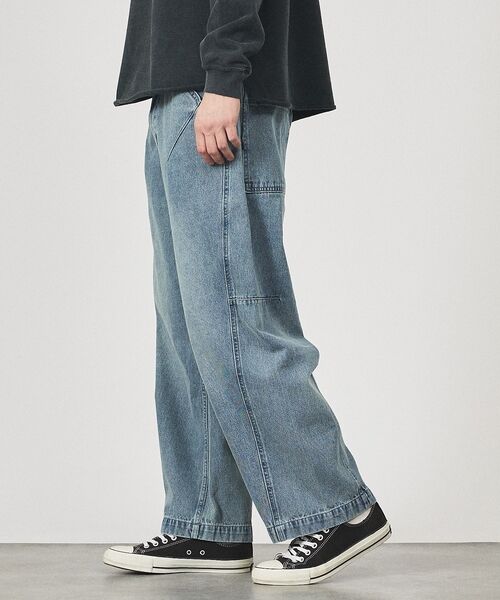 ABAHOUSE / アバハウス デニムパンツ | DARTS DENIM ワイドストレートデニム / ヴィンテージライク | 詳細19