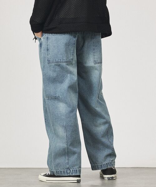 ABAHOUSE / アバハウス デニムパンツ | DARTS DENIM ワイドストレートデニム / ヴィンテージライク | 詳細20