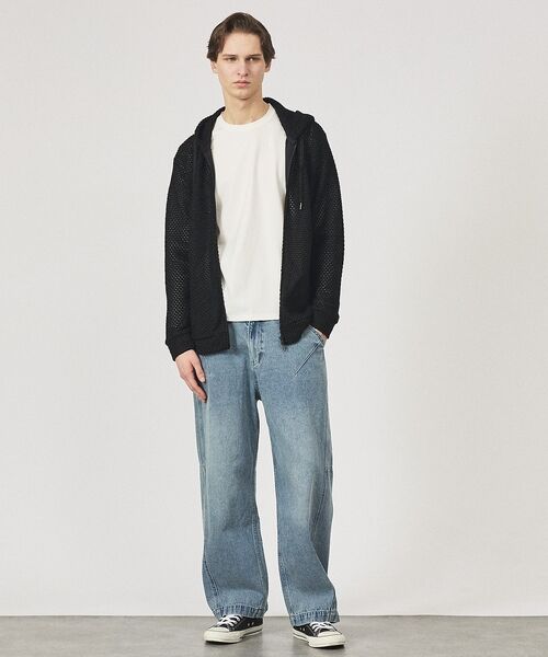 ABAHOUSE / アバハウス デニムパンツ | DARTS DENIM ワイドストレートデニム / ヴィンテージライク | 詳細23