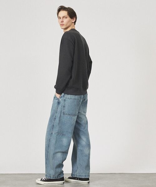 ABAHOUSE / アバハウス デニムパンツ | DARTS DENIM ワイドストレートデニム / ヴィンテージライク | 詳細25