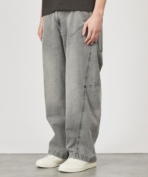 ABAHOUSE / アバハウス デニムパンツ | DARTS DENIM ワイドストレートデニム / ヴィンテージライク | 詳細27