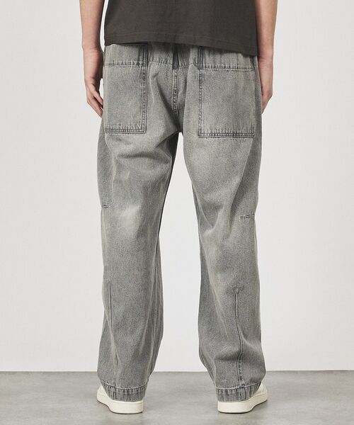 ABAHOUSE / アバハウス デニムパンツ | DARTS DENIM ワイドストレートデニム / ヴィンテージライク | 詳細28