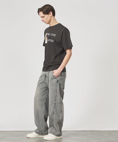 ABAHOUSE / アバハウス デニムパンツ | DARTS DENIM ワイドストレートデニム / ヴィンテージライク | 詳細30