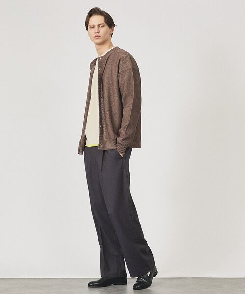 ABAHOUSE / アバハウス パンツ | ピンストライプ ワイドストレート イージースラックス / ワイドパンツ | 詳細12