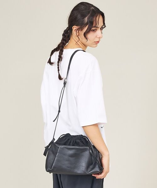ABAHOUSE / アバハウス ショルダーバッグ | 【ARUTEMIKA/アルテミカ】LEATHER TUCK & LINING D | 詳細1