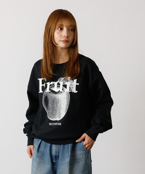 ABAHOUSE / アバハウス パーカー | 【FRUIT OF THE LOOM】PRINT SWEAT3/ユニセックス【W（ネイビー）