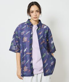 ABAHOUSE / アバハウス Tシャツ | 【COBMASTER / コブマスター】総柄メッシュ半袖シャツ【予約】