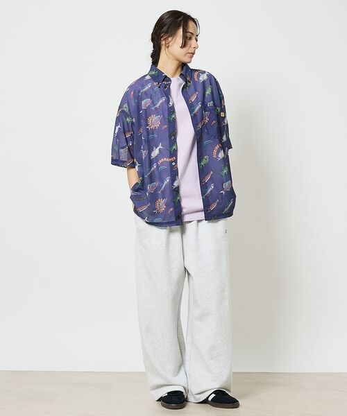 ABAHOUSE / アバハウス Tシャツ | 【COBMASTER / コブマスター】総柄メッシュ半袖シャツ【予約】 | 詳細1