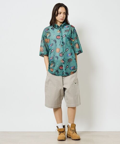 ABAHOUSE / アバハウス Tシャツ | 【COBMASTER / コブマスター】総柄メッシュ半袖シャツ【予約】 | 詳細5