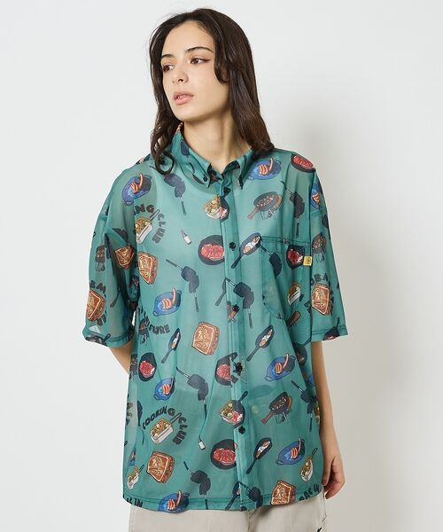 ABAHOUSE / アバハウス Tシャツ | 【COBMASTER / コブマスター】総柄メッシュ半袖シャツ【予約】 | 詳細6