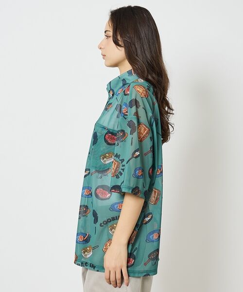 ABAHOUSE / アバハウス Tシャツ | 【COBMASTER / コブマスター】総柄メッシュ半袖シャツ【予約】 | 詳細7