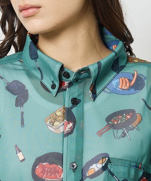 ABAHOUSE / アバハウス Tシャツ | 【COBMASTER / コブマスター】総柄メッシュ半袖シャツ【予約】 | 詳細9