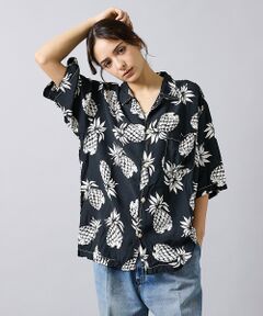 ABAHOUSE / アバハウス シャツ・ブラウス | 【REMI RELIEF / レミ レリーフ】パイナップル柄アロハシャツ/ユニセ