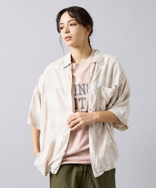 ABAHOUSE / アバハウス シャツ・ブラウス | 【REMI RELIEF / レミ レリーフ】パイナップル柄アロハシャツ/ユニセ | 詳細15