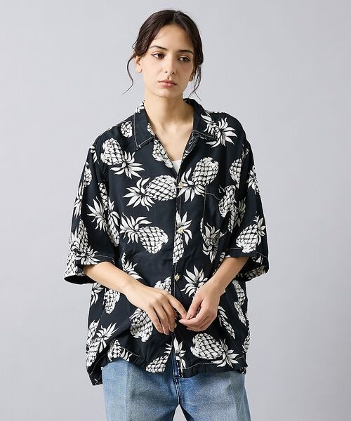 ABAHOUSE / アバハウス シャツ・ブラウス | 【REMI RELIEF / レミ レリーフ】パイナップル柄アロハシャツ/ユニセ | 詳細7