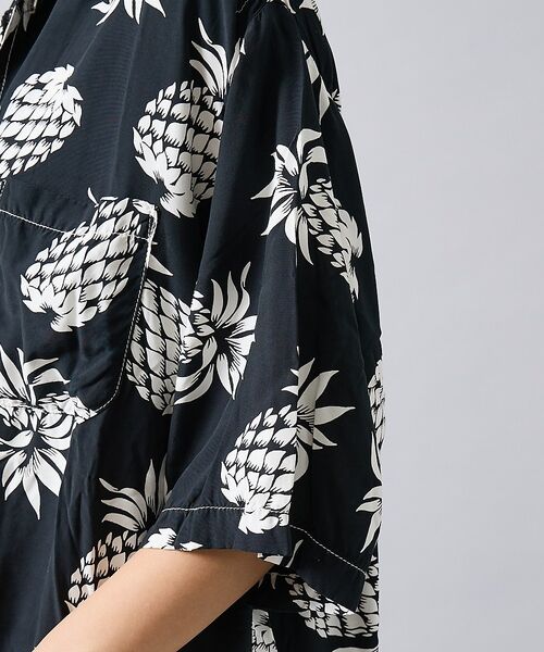 ABAHOUSE / アバハウス シャツ・ブラウス | 【REMI RELIEF / レミ レリーフ】パイナップル柄アロハシャツ/ユニセ | 詳細11