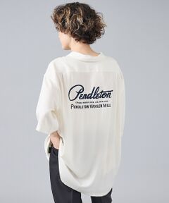 ABAHOUSE / アバハウス シャツ・ブラウス | 【PENDLETON/ペンドルトン】ロゴエンブレム 刺繍 半袖シャツ / ユニセ