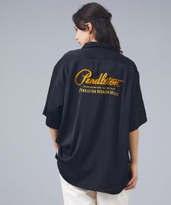 ABAHOUSE / アバハウス シャツ・ブラウス | 【PENDLETON/ペンドルトン】ロゴエンブレム 刺繍 半袖シャツ / ユニセ
