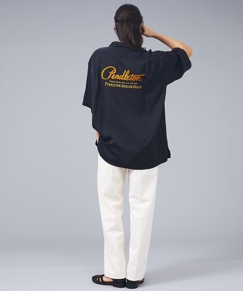 ABAHOUSE / アバハウス シャツ・ブラウス | 【PENDLETON/ペンドルトン】ロゴエンブレム 刺繍 半袖シャツ / ユニセ | 詳細12