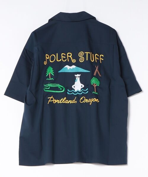 ABAHOUSE / アバハウス シャツ・ブラウス | 【POLeR/ポーラー】TOURIST SHIRT2/スーベニア/ボーリング/6（ネイビー）