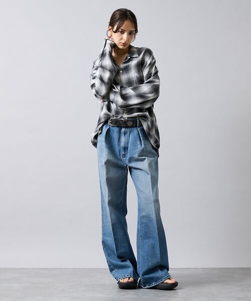 ABAHOUSE / アバハウス シャツ・ブラウス | 【TOWNCRAFT/タウンクラフト】オンブレチェックシャツ/ユニセックス | 詳細2