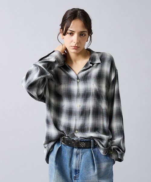 ABAHOUSE / アバハウス シャツ・ブラウス | 【TOWNCRAFT/タウンクラフト】オンブレチェックシャツ/ユニセックス | 詳細3