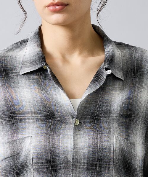 ABAHOUSE / アバハウス シャツ・ブラウス | 【TOWNCRAFT/タウンクラフト】オンブレチェックシャツ/ユニセックス | 詳細7