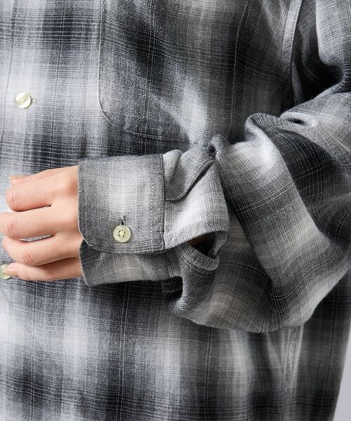 ABAHOUSE / アバハウス シャツ・ブラウス | 【TOWNCRAFT/タウンクラフト】オンブレチェックシャツ/ユニセックス | 詳細8