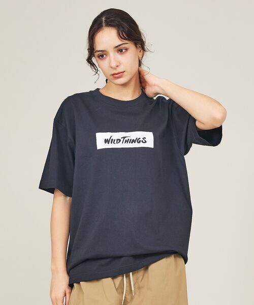 ABAHOUSE / アバハウス Tシャツ | 【WILDTHINGS / ワイルドシングス】BOX LOGO TEE / ボッ | 詳細3