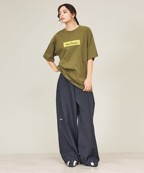 ABAHOUSE / アバハウス Tシャツ | 【WILDTHINGS / ワイルドシングス】BOX LOGO TEE / ボッ | 詳細6
