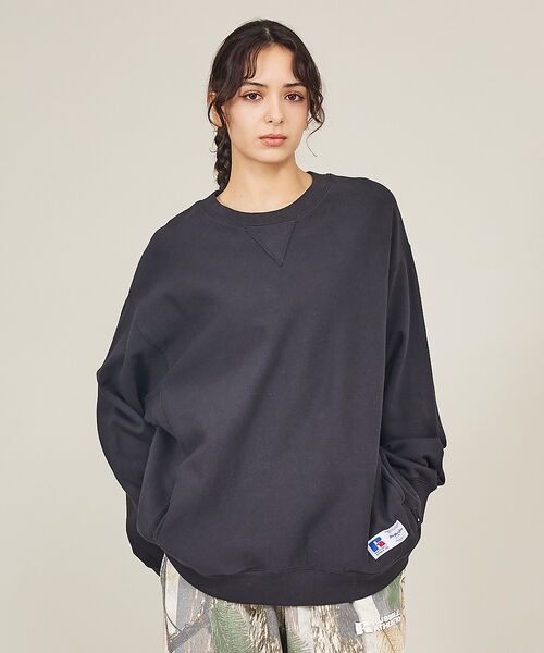 ABAHOUSE / アバハウス Tシャツ | 【BerBerJin × RUSSELL ATHLETIC / ベルベルジン ×（ブラック）