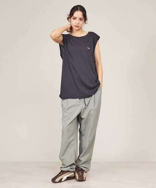 ABAHOUSE / アバハウス キャミソール・チューブトップ | 【NANGA/ナンガ】DRY MIX TANK TOP /ロゴプリント 吸汗速乾 | 詳細24