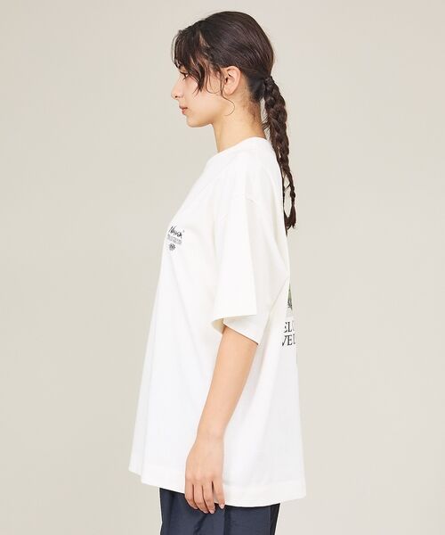 ABAHOUSE / アバハウス Tシャツ | 【NANGA / ナンガ】Back Flower Print T-Shirt / | 詳細4