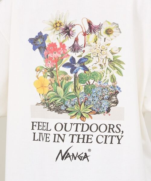 ABAHOUSE / アバハウス Tシャツ | 【NANGA / ナンガ】Back Flower Print T-Shirt / | 詳細6