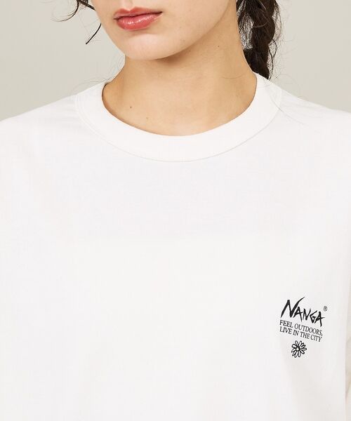 ABAHOUSE / アバハウス Tシャツ | 【NANGA / ナンガ】Back Flower Print T-Shirt / | 詳細7