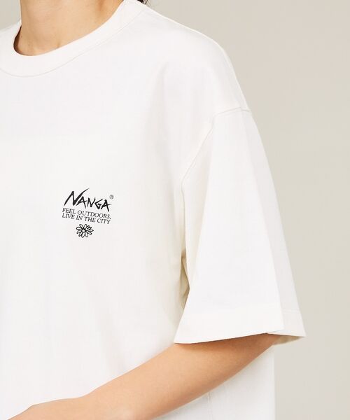ABAHOUSE / アバハウス Tシャツ | 【NANGA / ナンガ】Back Flower Print T-Shirt / | 詳細8