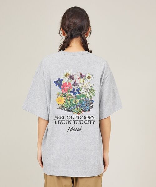 ABAHOUSE / アバハウス Tシャツ | 【NANGA / ナンガ】Back Flower Print T-Shirt / | 詳細12