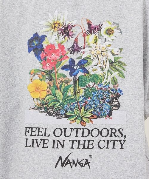 ABAHOUSE / アバハウス Tシャツ | 【NANGA / ナンガ】Back Flower Print T-Shirt / | 詳細16